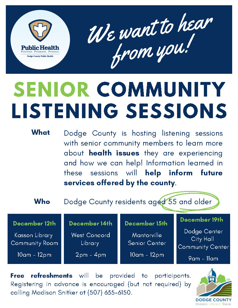 CHA Listening Sessions Flyer
